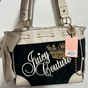 Juicy Couture Black and Cream Daydreamer Tote Bag